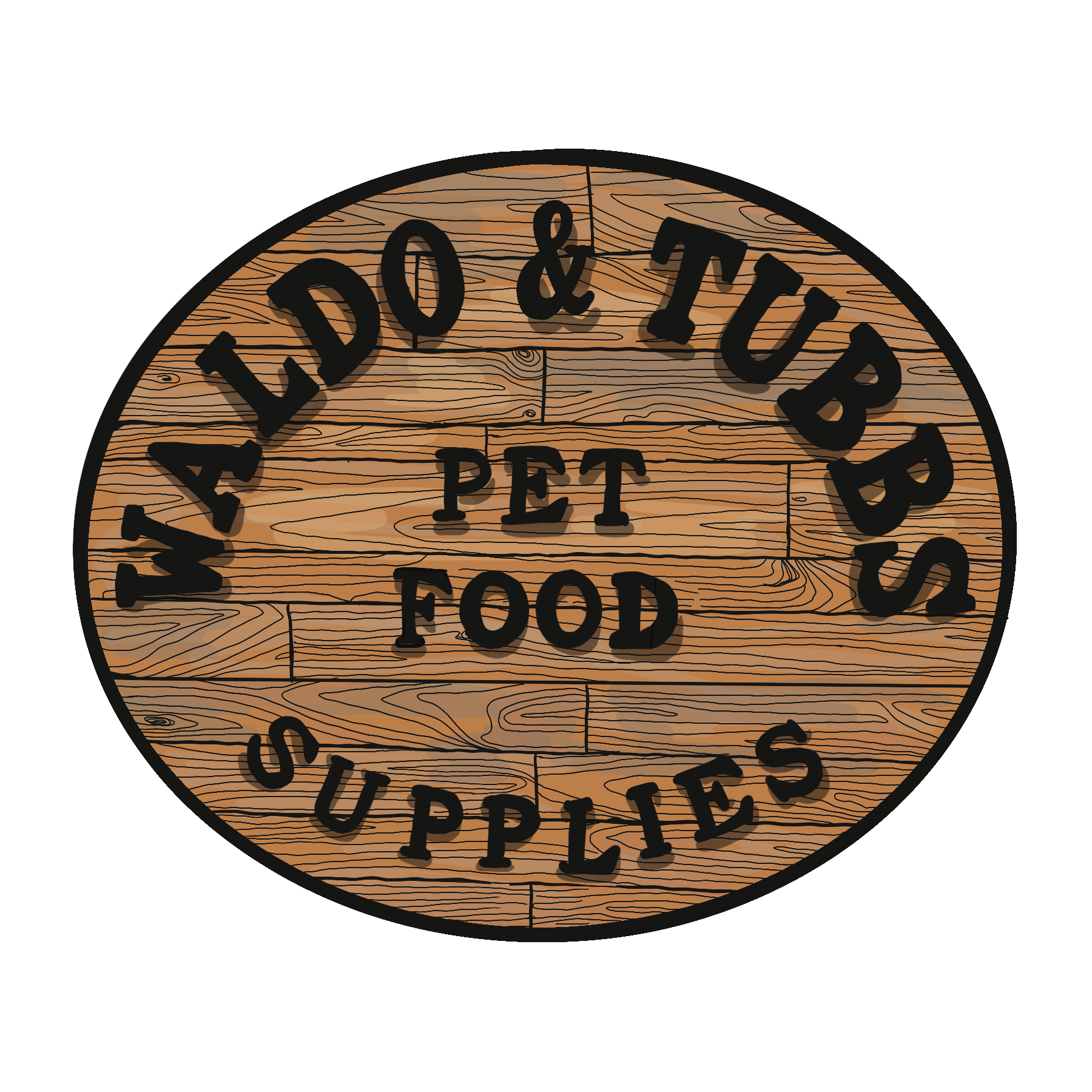 Waldo & Tubbs Pet Supply Logo.